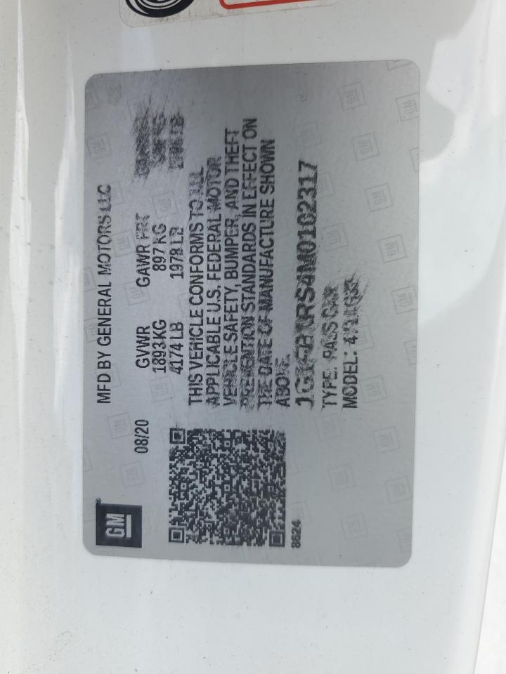 1G1FB1RS4M0102317 2021 Chevrolet Camaro Ls