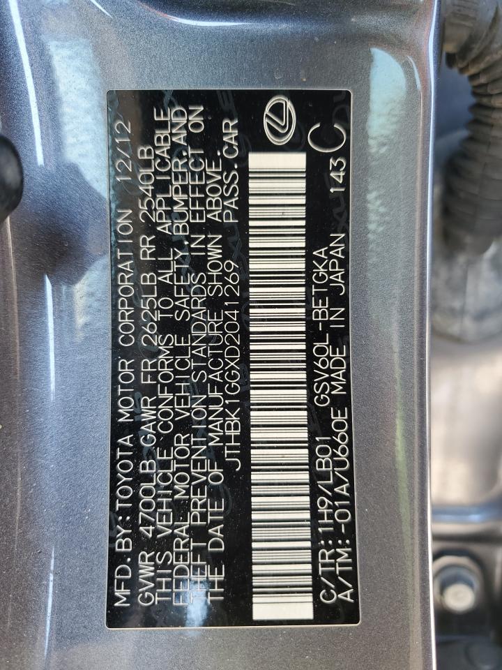 JTHBK1GGXD2041269 2013 Lexus Es 350