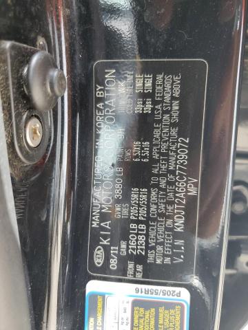 2012 Kia Soul + VIN: KNDJT2A66C7739072 Lot: 60805384