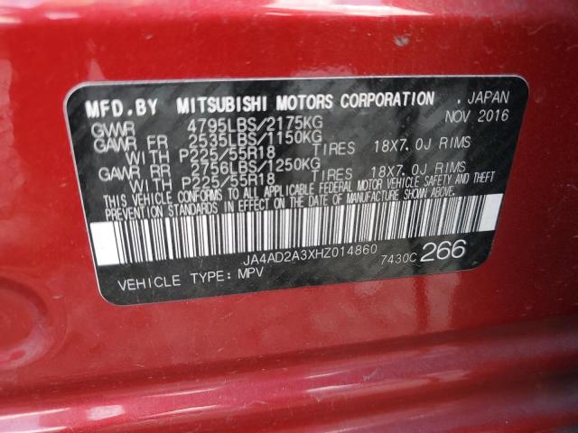 2017 Mitsubishi Outlander Es VIN: JA4AD2A3XHZ014860 Lot: 59061744