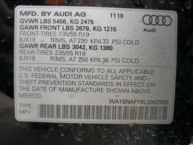 VIN WA1BNAFY8L2042903 2020 Audi Q5, Premium Plus no.13