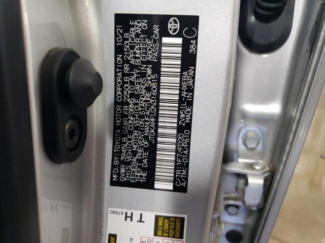 2022 Toyota Prius Night Shade VIN: JTDKAMFU2N3160815 Lot: 58107034