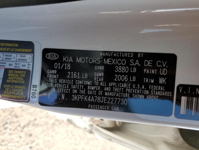 2018 Kia Forte Lx VIN: 3KPFK4A78JE227730 Lot: 59920754