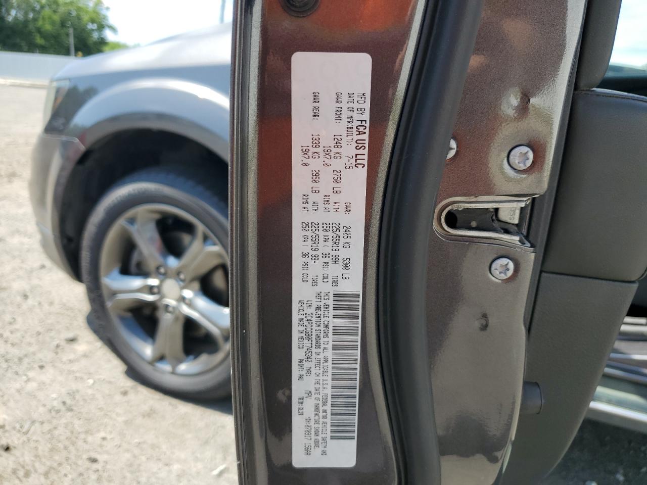 3C4PDCGB0FT745340 2015 Dodge Journey Crossroad