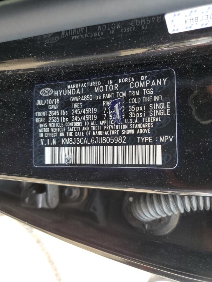 KM8J3CAL6JU805982 2018 Hyundai Tucson Sport