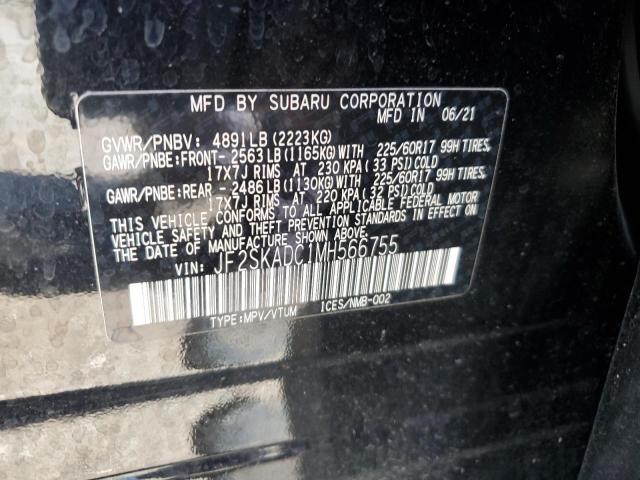 2021 SUBARU FORESTER JF2SKADC1MH566755