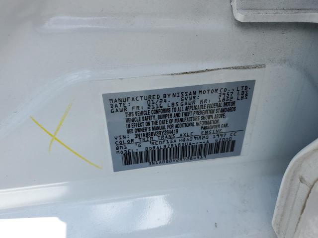 2024 Nissan Sentra S VIN: 3N1AB8BV2RY284419 Lot: 58137404