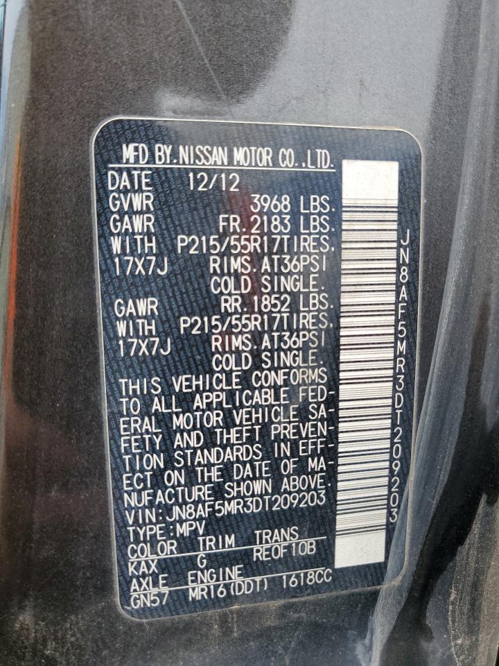 JN8AF5MR3DT209203 2013 Nissan Juke S