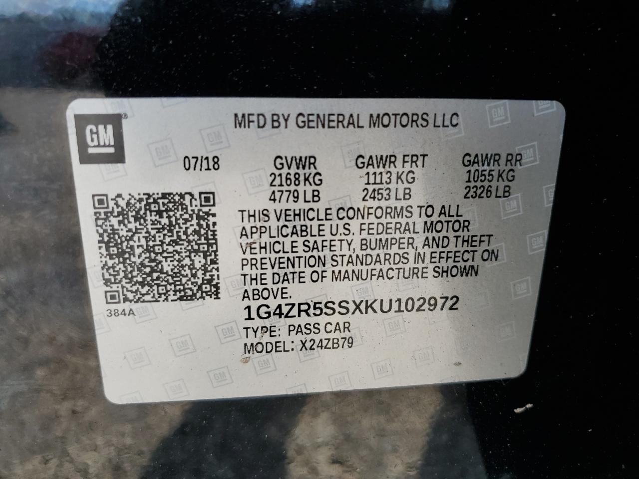 1G4ZR5SSXKU102972 2019 Buick Lacrosse Essence