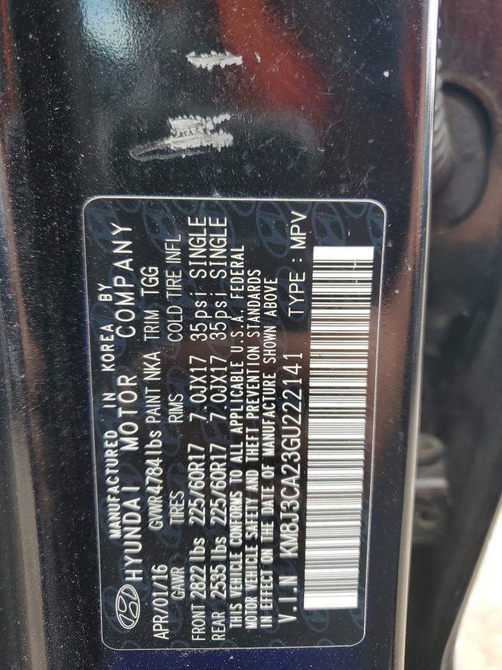 KM8J3CA23GU222141 2016 Hyundai Tucson Limited