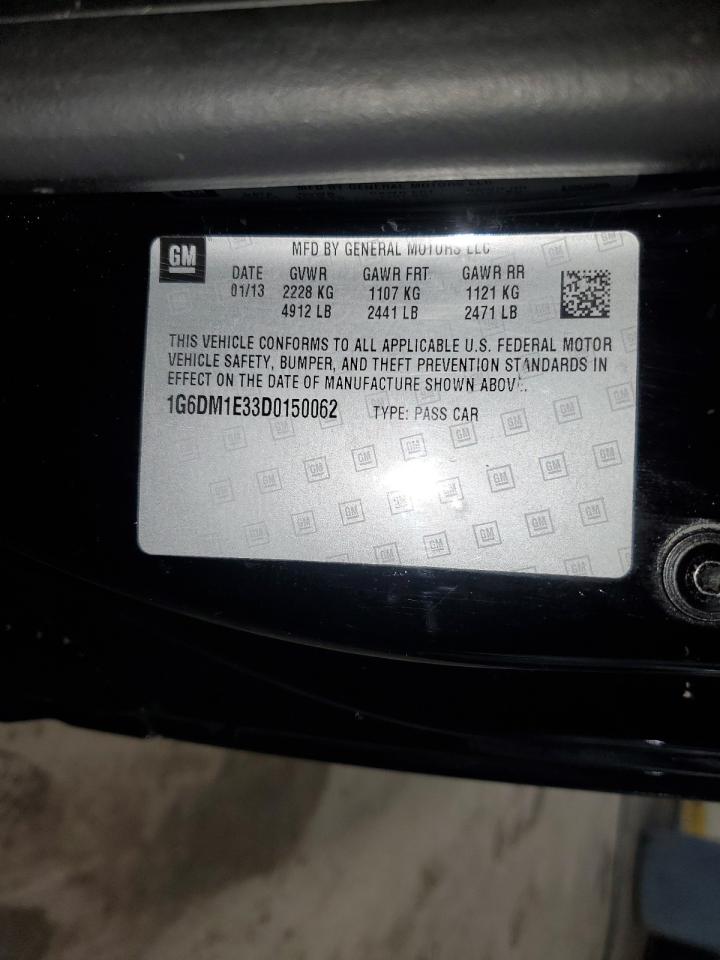 1G6DM1E33D0150062 2013 Cadillac Cts Performance Collection