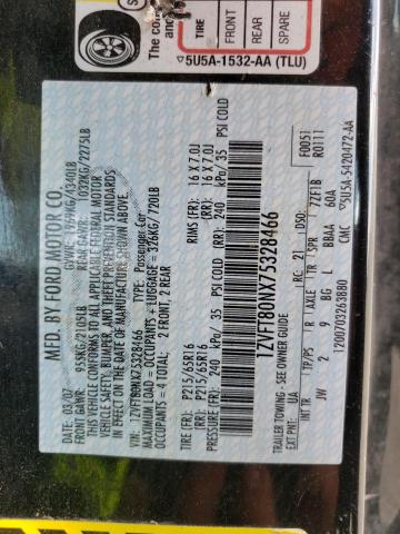 2007 Ford Mustang VIN: 1ZVFT80NX75328466 Lot: 59078964