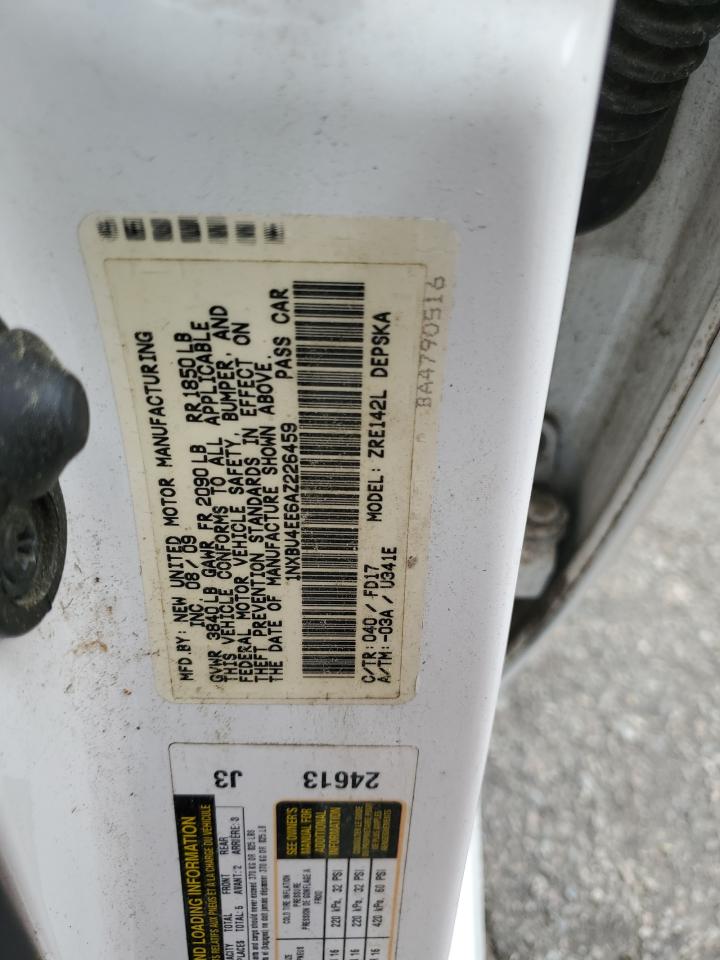 1NXBU4EE6AZ226459 2010 Toyota Corolla Base