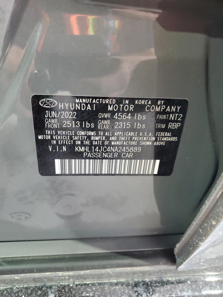 KMHL14JC4NA245889 2022 Hyundai Sonata N Line