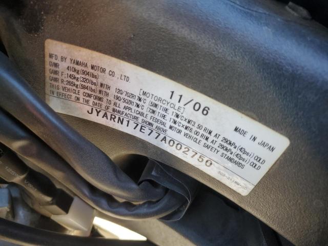 2007 YAMAHA FZ1 S JYARN17E77A002750