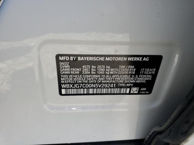 VIN WBXJG7C00N5V29241 2022 BMW X1, Sdrive28I no.12