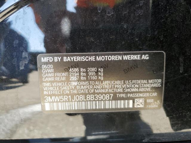 3MW5R1J08L8B39087 BMW 3 Series 330I 12