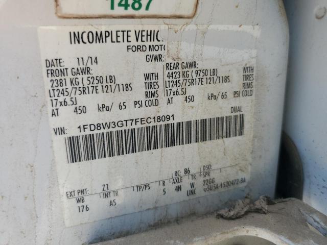 2015 Ford F350 Super Duty VIN: 1FD8W3GT7FEC18091 Lot: 57190894