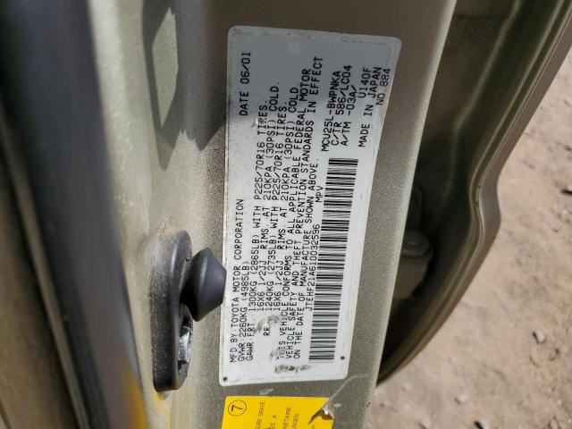 JTEHF21A610032596 2001 Toyota Highlander