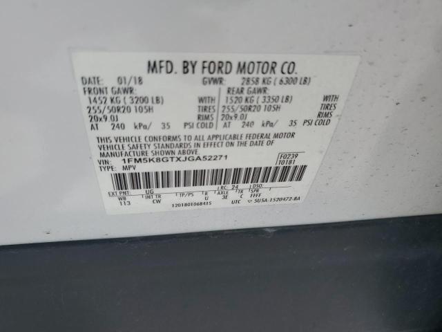 2018 FORD EXPLORER S - 1FM5K8GTXJGA52271