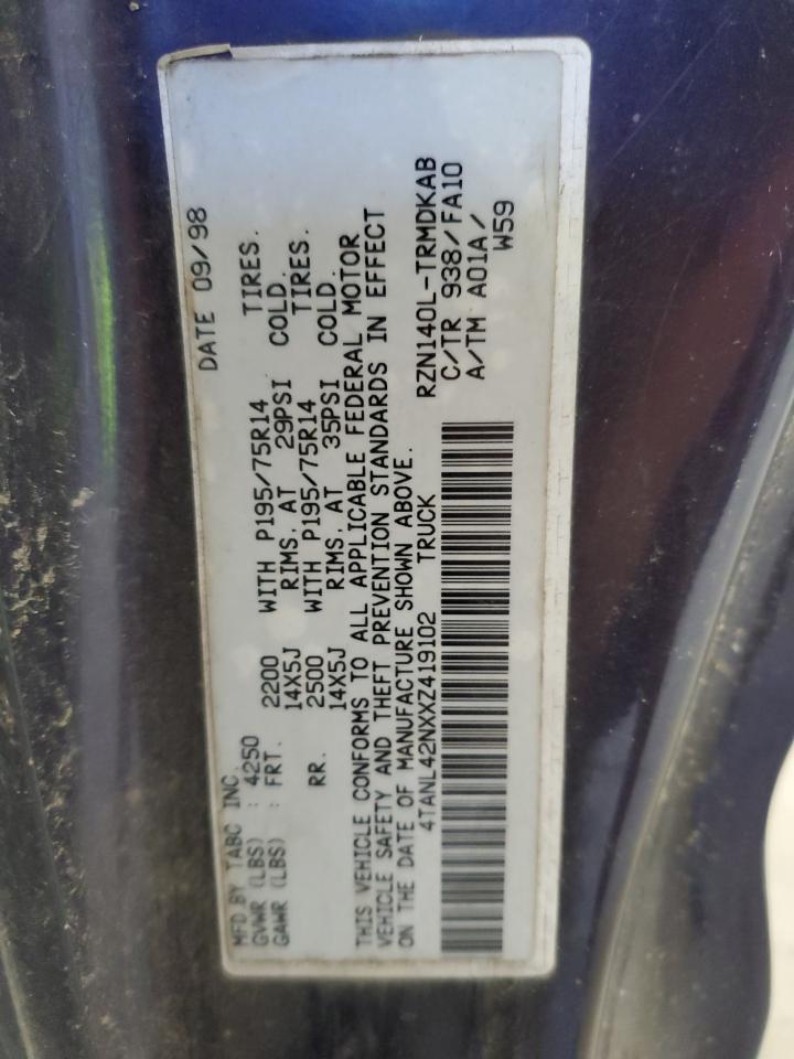 4TANL42NXXZ419102 1999 Toyota Tacoma