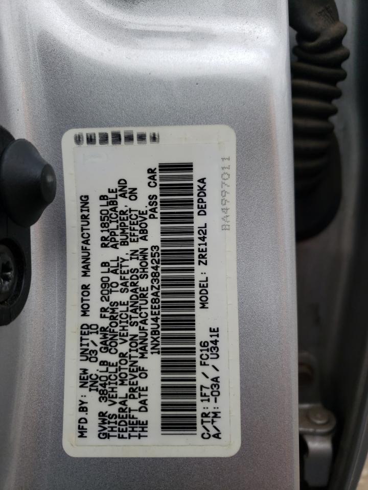 1NXBU4EE8AZ384253 2010 Toyota Corolla Base