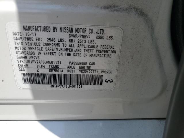 2018 Infiniti Q50 Red Sport 400 VIN: JN1FV7AP6JM461121 Lot: 57605114