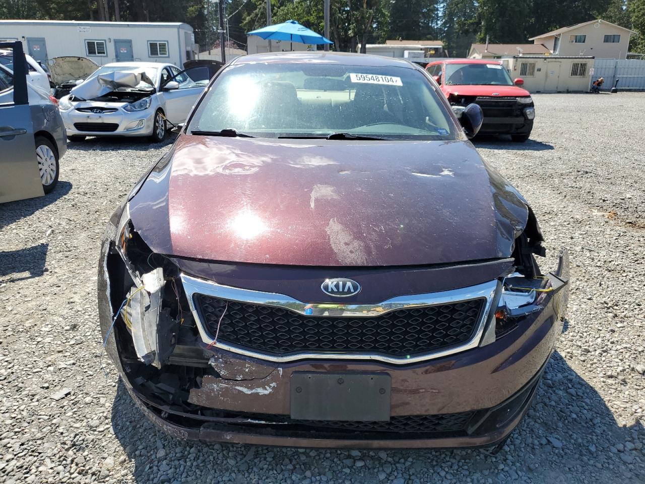 2013 Kia Optima Lx vin: 5XXGM4A74DG205377