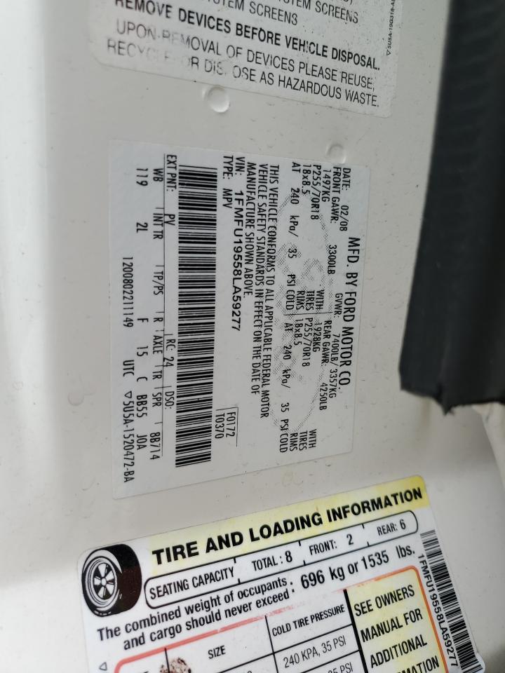 1FMFU19558LA59277 2008 Ford Expedition Limited