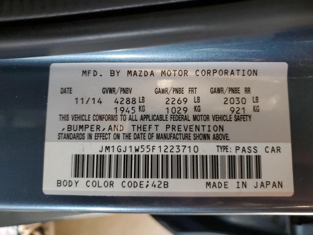 VIN JM1GJ1W55F1223710 2015 Mazda 6, Grand Touring no.12