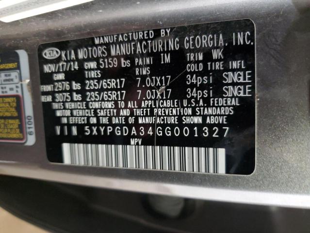 2016 KIA SORENTO LX - 5XYPGDA34GG001327