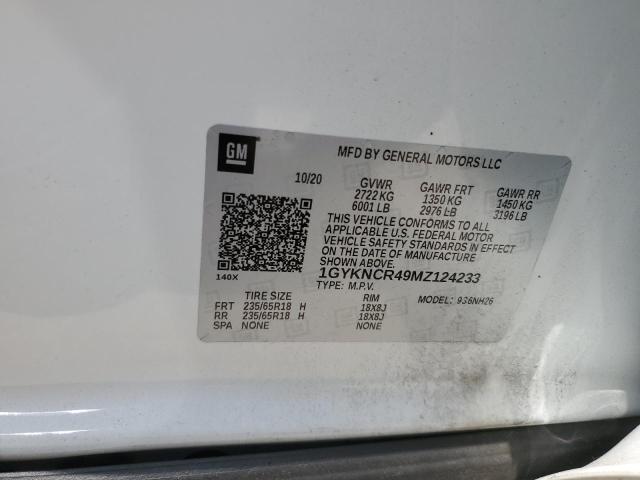 2021 Cadillac Xt5 Premium Luxury VIN: 1GYKNCR49MZ124233 Lot: 58157844