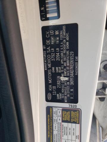 2019 Kia Forte Gt Line VIN: 3KPF34AD7KE069529 Lot: 58532484