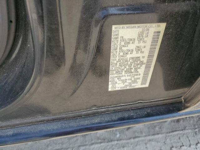 2007 Nissan Xterra Off Road VIN: 5N1AN08U97C507089 Lot: 59639704