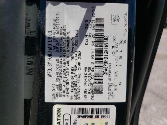 2016 FORD FUSION SE - 3FA6P0HD1GR169683