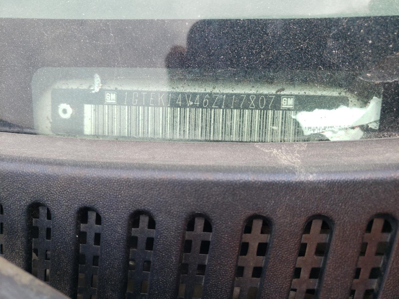 1GTEK14V46Z117807 2006 GMC New Sierra K1500