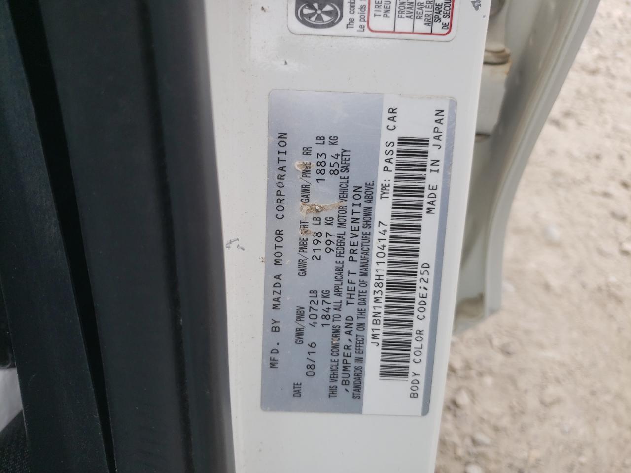 JM1BN1M38H1104147 2017 Mazda 3 Grand Touring