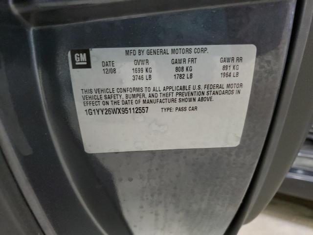 2009 Chevrolet Corvette VIN: 1G1YY26WX95112557 Lot: 60105084