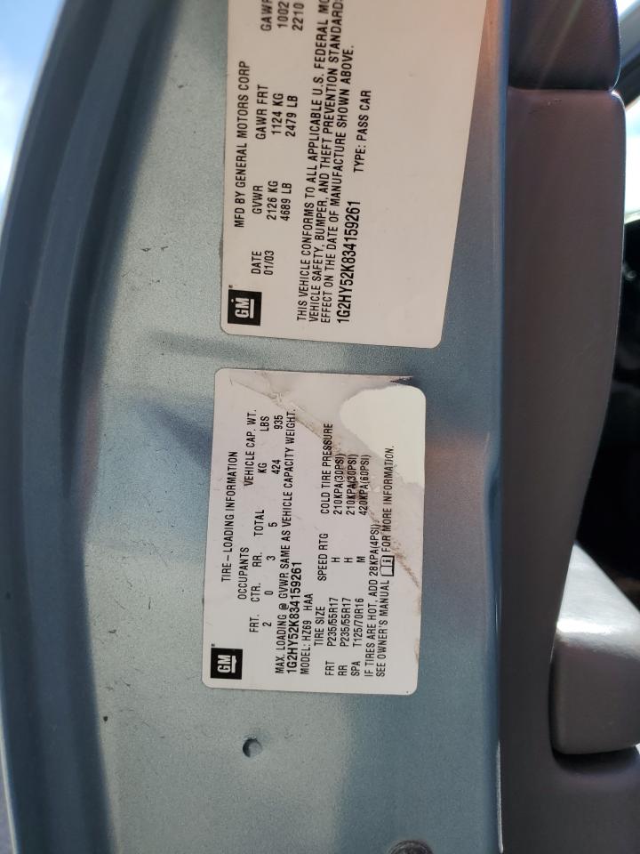 1G2HY52K834159261 2003 Pontiac Bonneville Sle