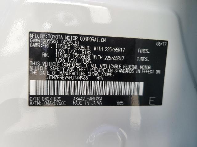 2017 Toyota Rav4 Le VIN: JTMZFREV9HJ144988 Lot: 60691604