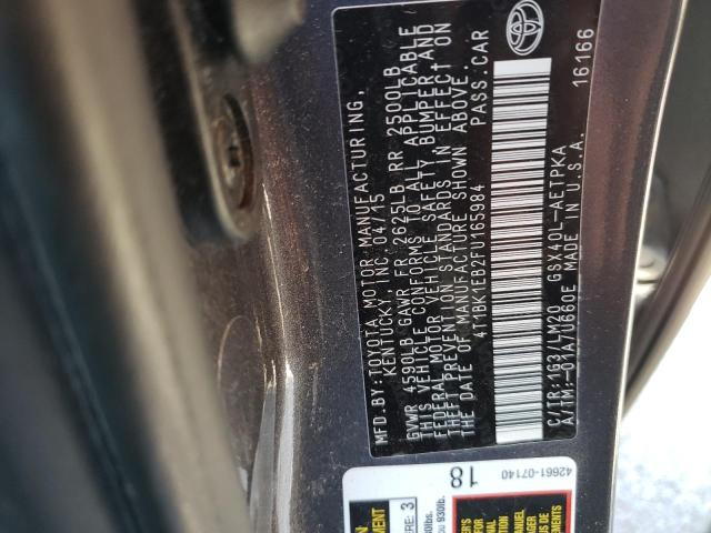 2015 Toyota Avalon Xle VIN: 4T1BK1EB2FU165984 Lot: 59221774