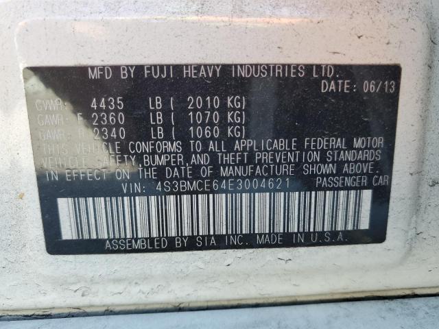 2014 Subaru Legacy 2.5I Premium VIN: 4S3BMCE64E3004621 Lot: 59332384