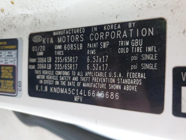 2020 Kia Sedona L VIN: KNDMA5C14L6645686 Lot: 58558024