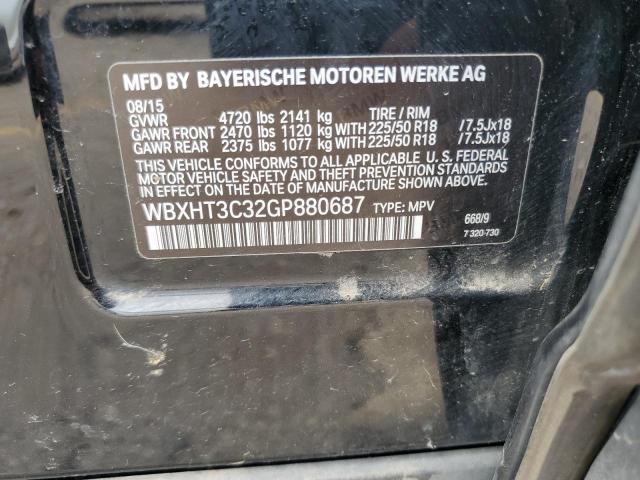 2016 BMW X1 XDRIVE2 - WBXHT3C32GP880687