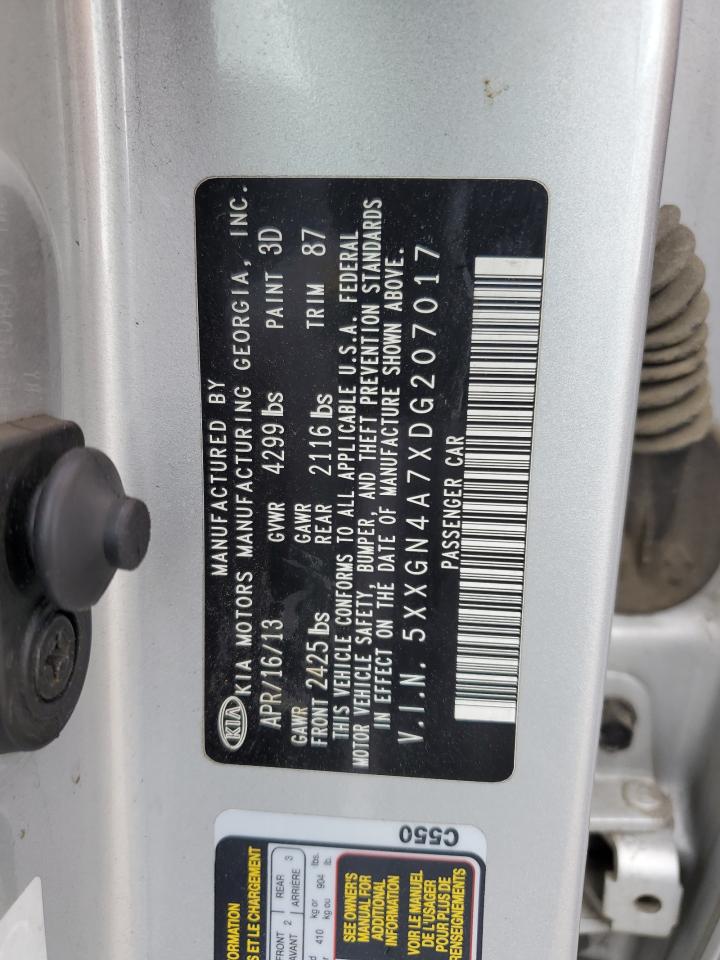 5XXGN4A7XDG207017 2013 Kia Optima Ex