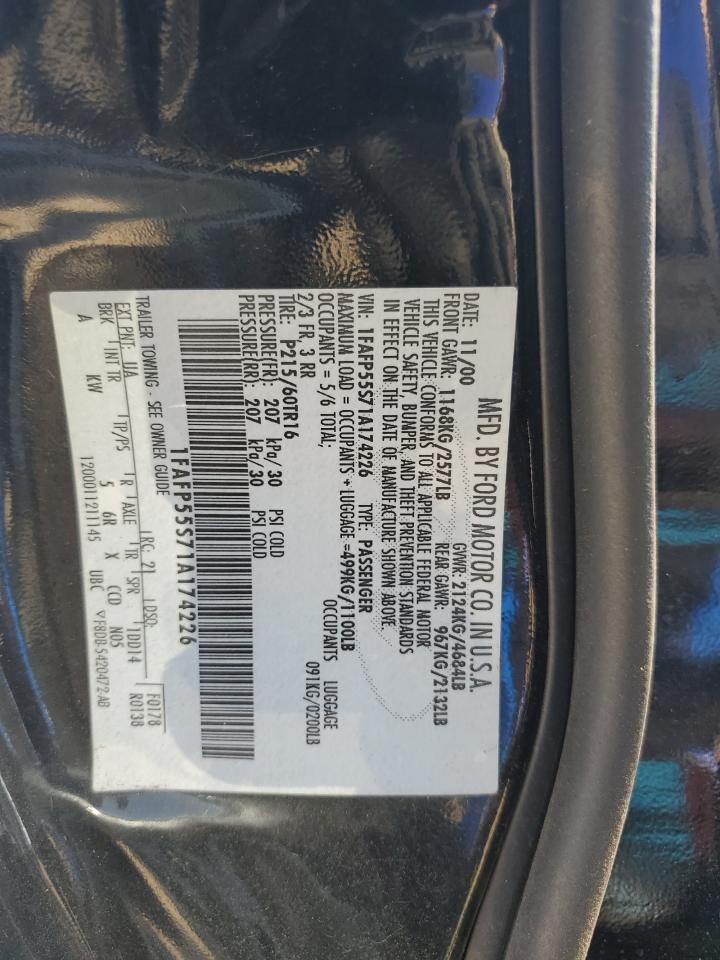 1FAFP55S71A174226 2001 Ford Taurus Ses