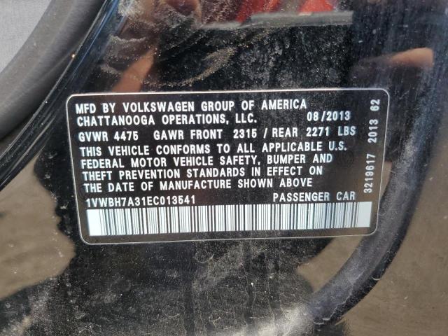 VIN 1VWBH7A31EC013541 2014 Volkswagen Passat, SE no.12