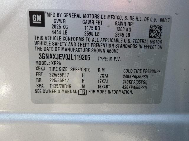 2018 CHEVROLET EQUINOX LT - 3GNAXJEV0JL119205