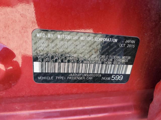 2016 Mitsubishi Lancer Es VIN: JA32U2FU9GU002009 Lot: 60322684