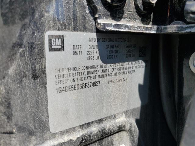 2011 Buick Lacrosse Cxs VIN: 1G4GE5ED6BF374827 Lot: 59275204